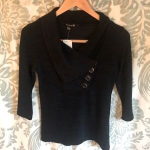 Super cute navy sweater.